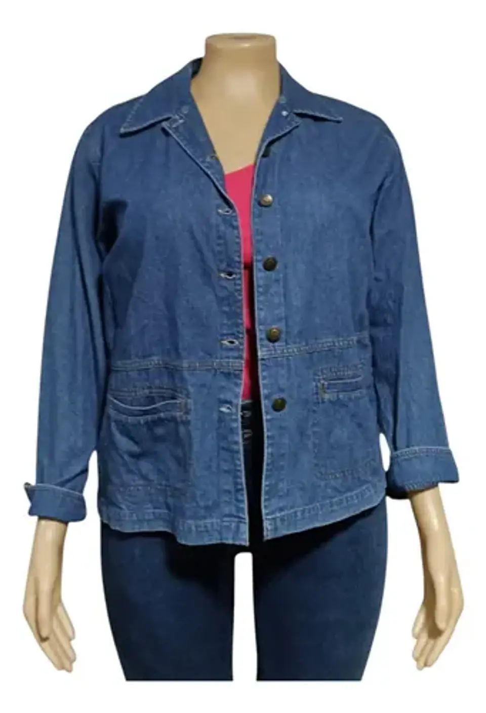 Chaqueta de Mezclilla Vintage Y Ligera Casey & Max Talla L - XL 2