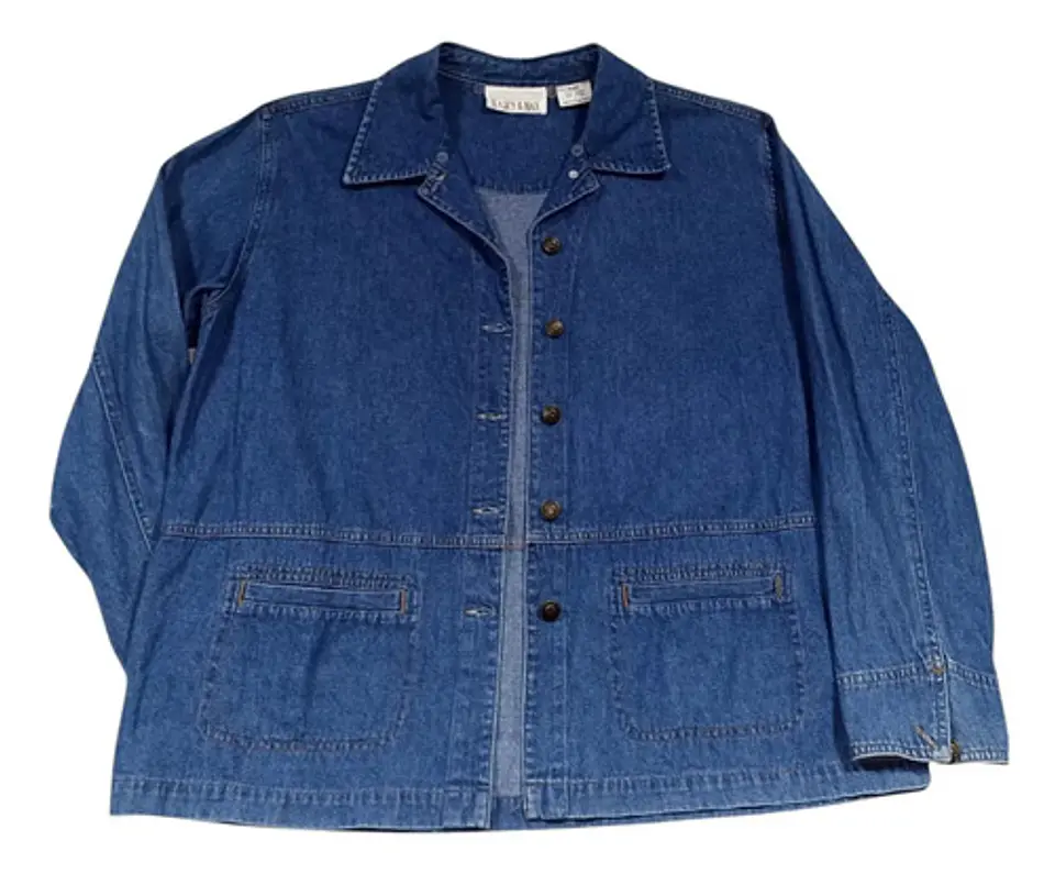 Chaqueta de Mezclilla Vintage Y Ligera Casey & Max Talla L - XL 5