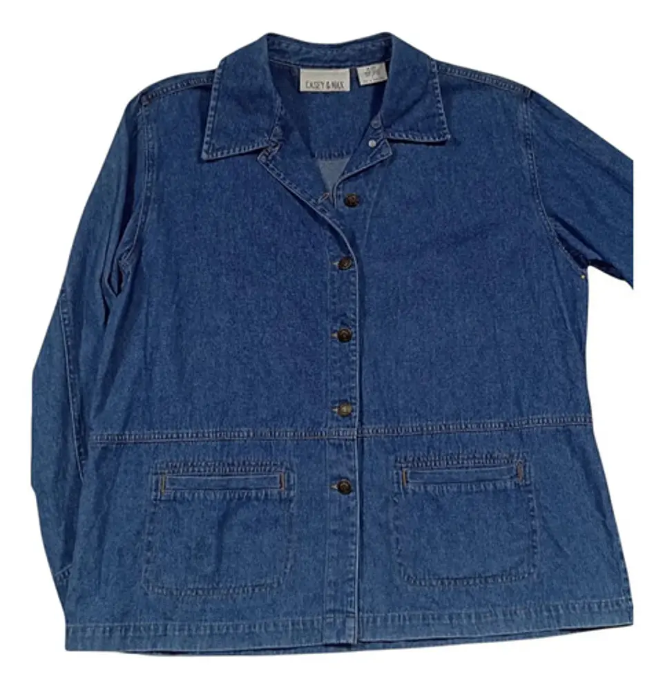 Chaqueta de Mezclilla Vintage Y Ligera Casey & Max Talla L - XL 6