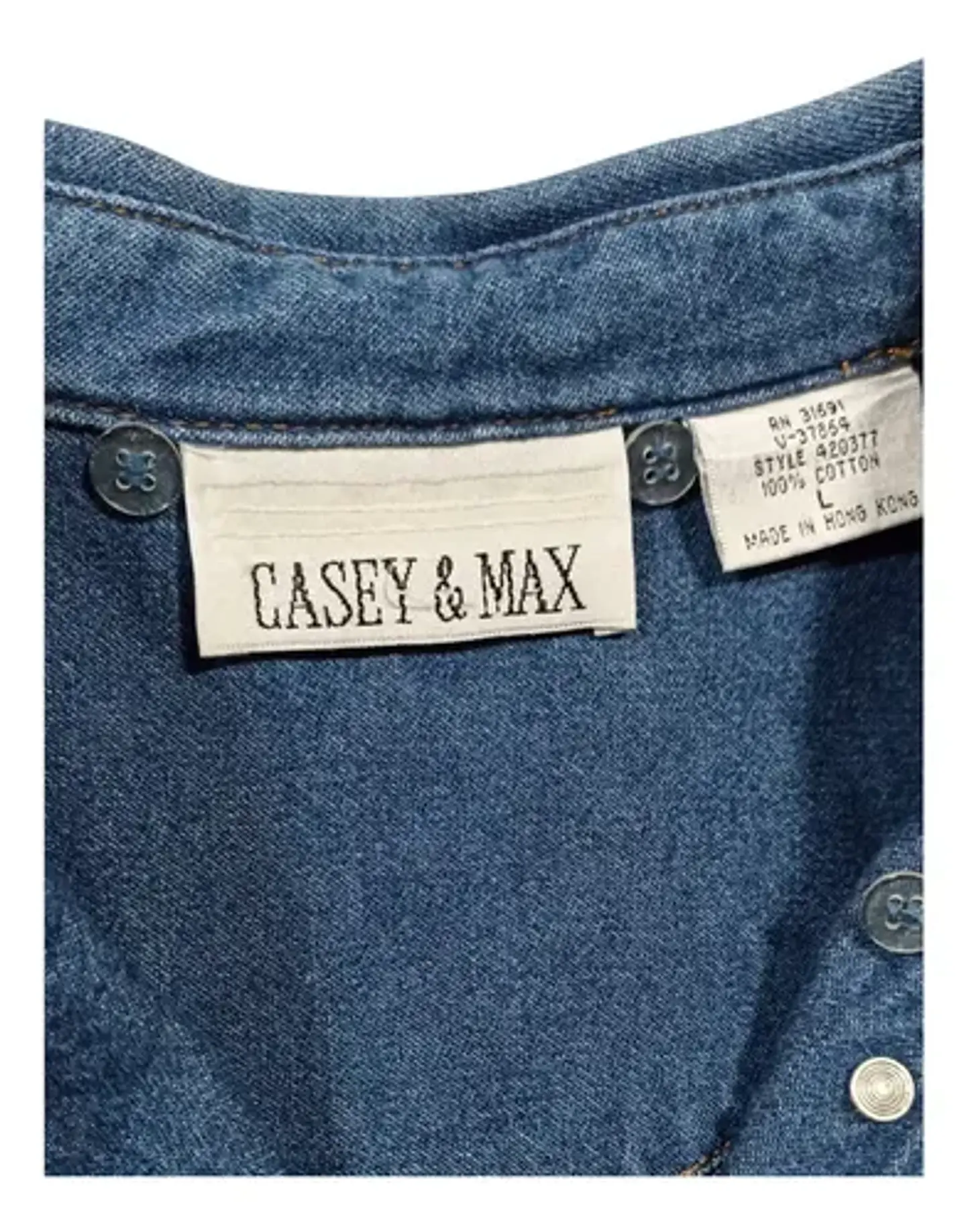 Chaqueta de Mezclilla Vintage Y Ligera Casey & Max Talla L - XL 8