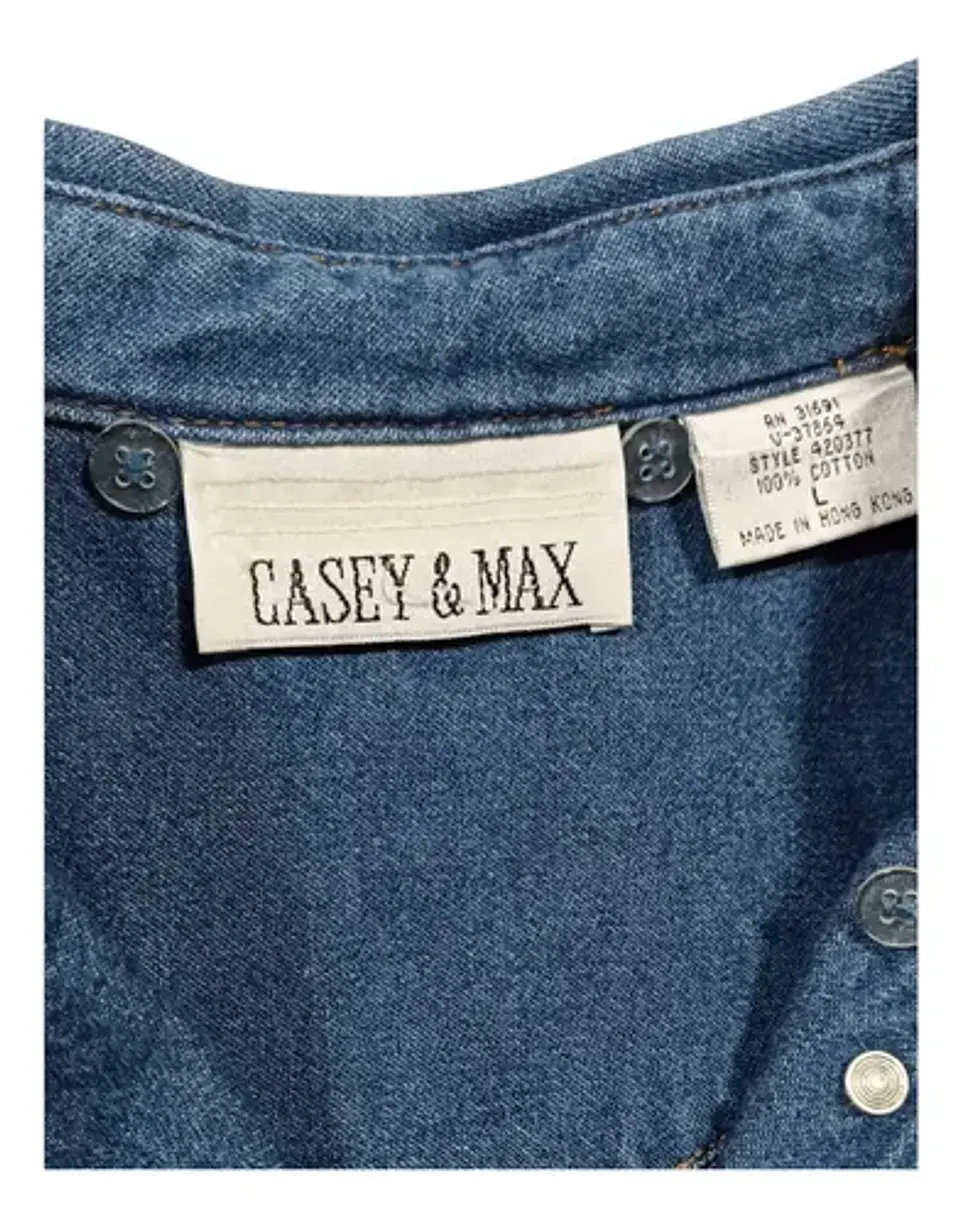Chaqueta de Mezclilla Vintage Y Ligera Casey & Max Talla L - XL 8