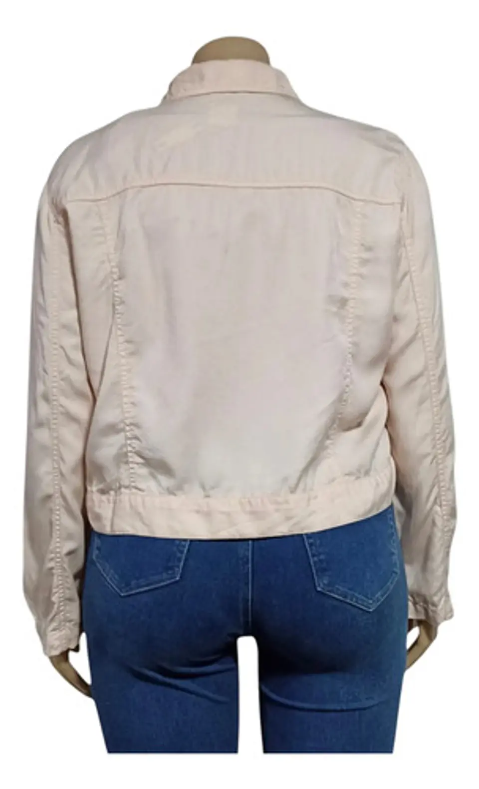 Chaqueta Corta Gap Liviana Color Damasco Talla Grande 2xl 5