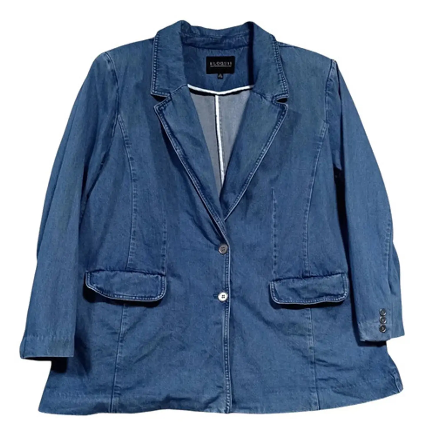 Blazer de Mezclilla Para Mujer Tallas Grandes 3XL 4