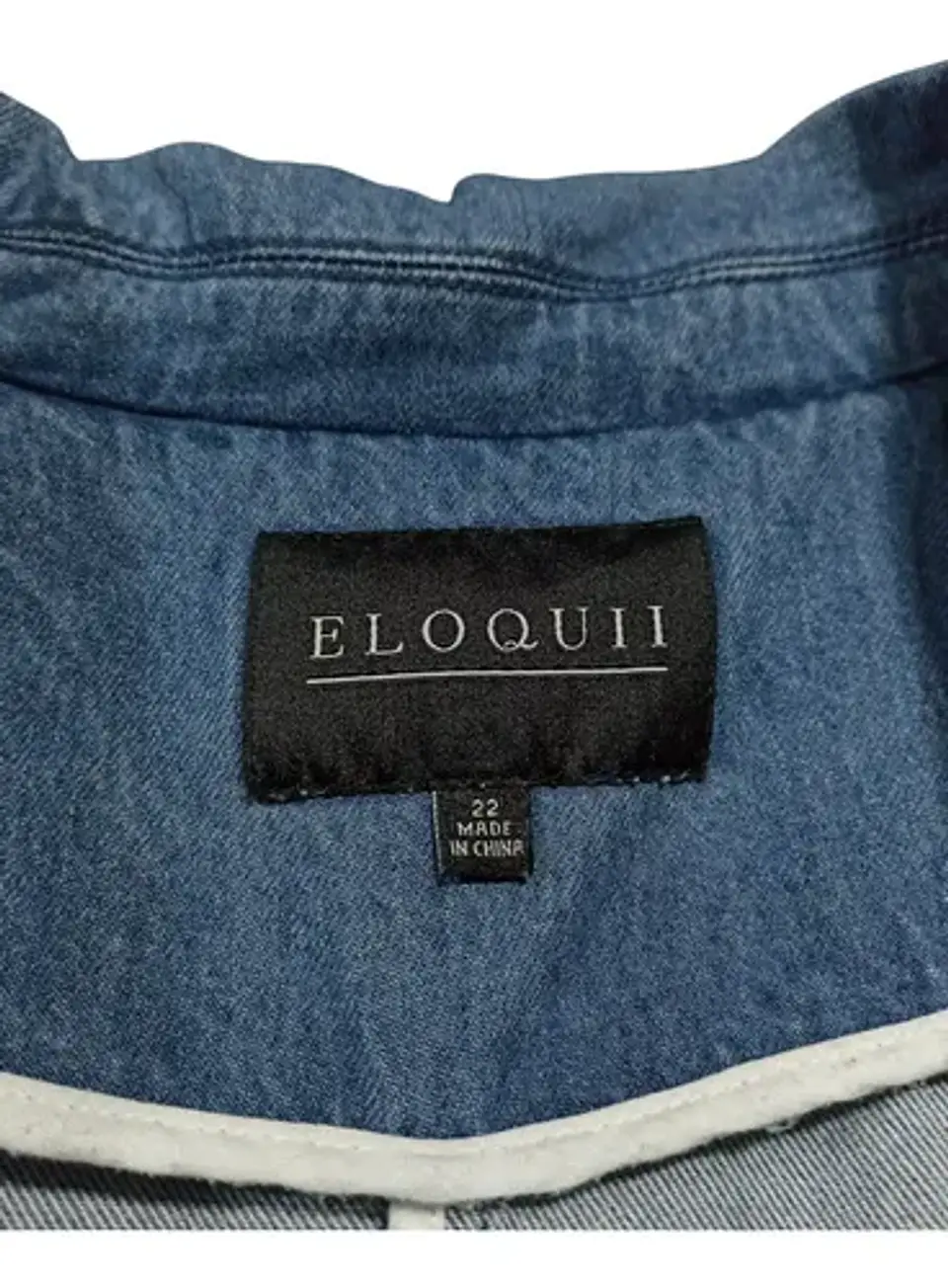 Blazer de Mezclilla Para Mujer Tallas Grandes 3XL 7