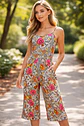 Enterito Pescador Floral Estampado De Viscosa Talla M - L - Miniatura 1