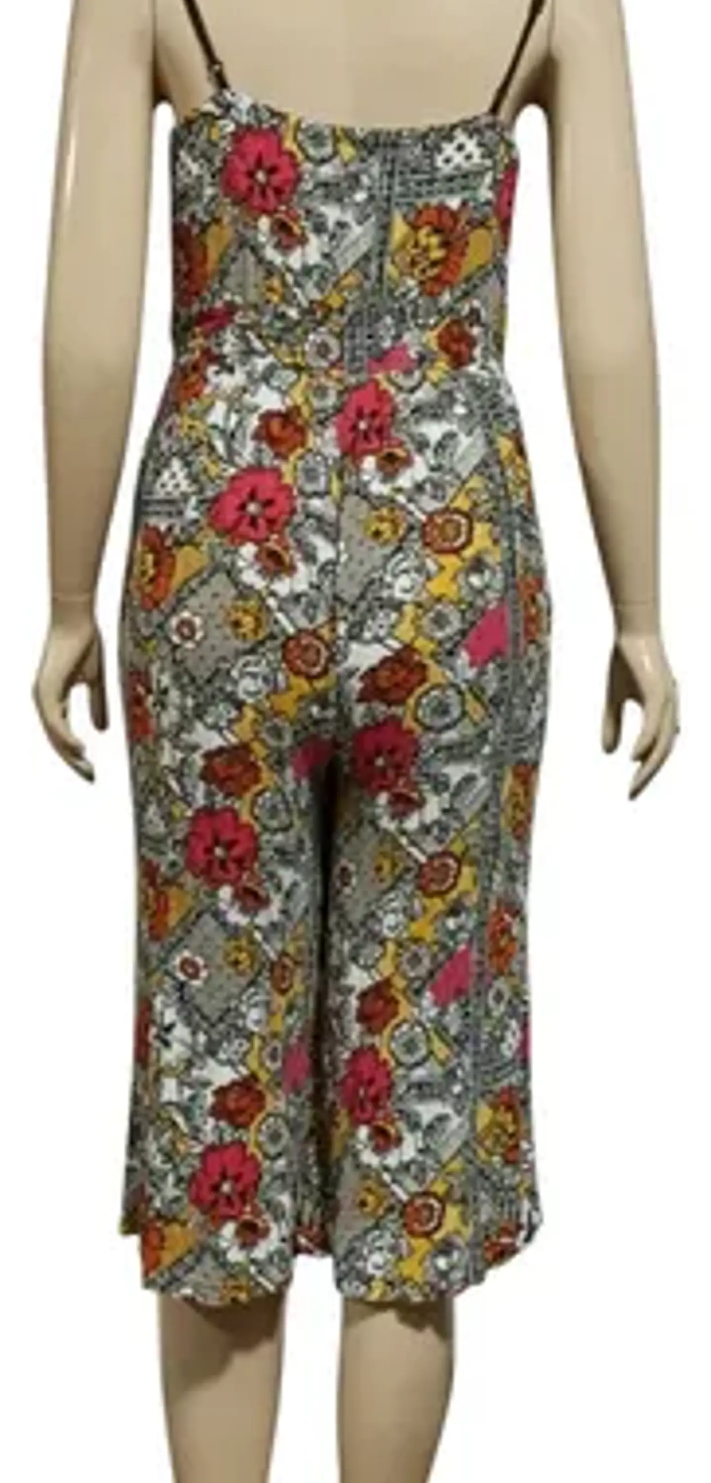 Enterito Pescador Floral Estampado De Viscosa Talla M - L 5