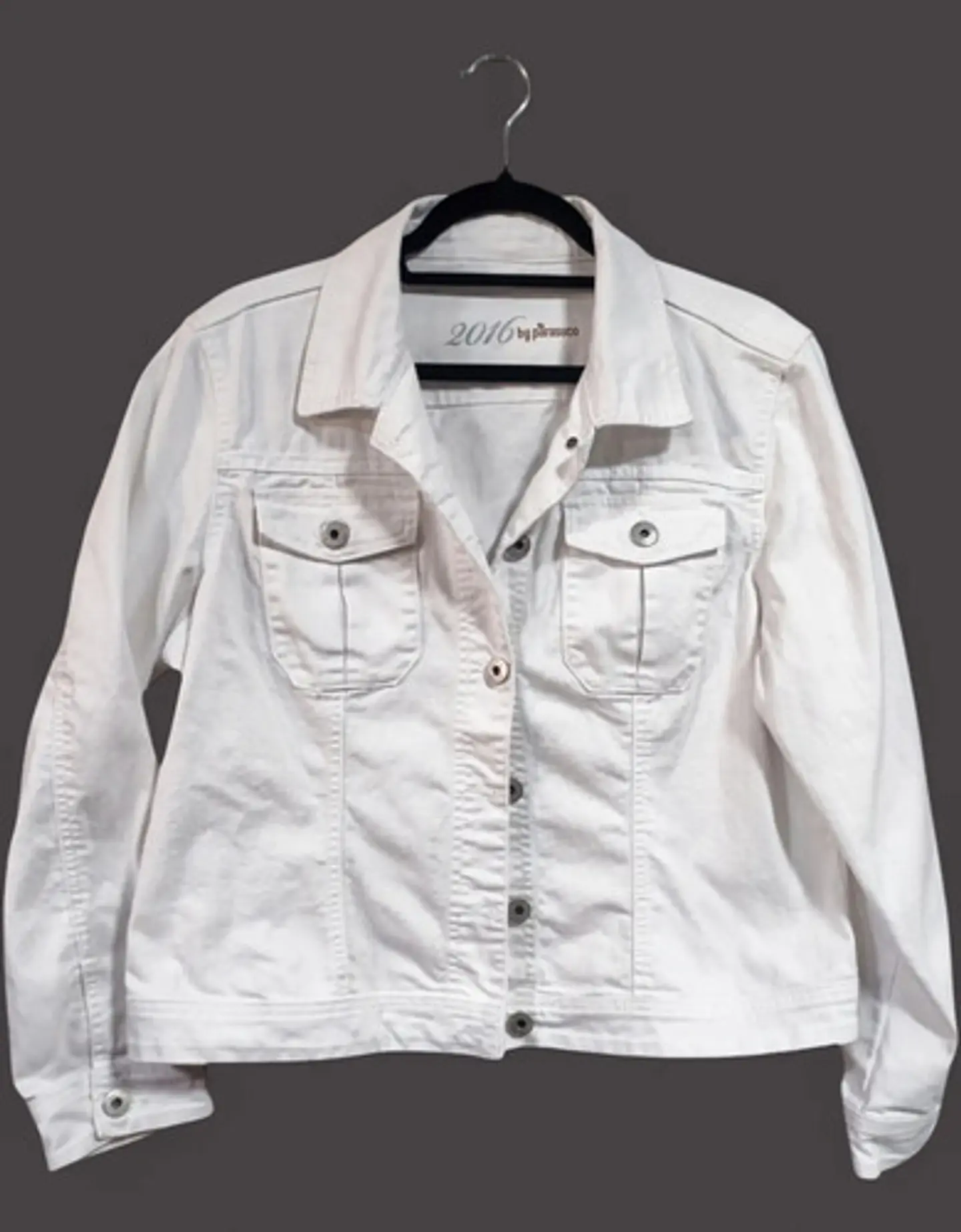 Chaqueta De Mezclilla Blanca Mujer Parasuco 2016 - Talla Xl 6