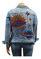 Chaqueta De Mezclilla Loft Con Aplicaciones De Lentejuelas - Miniatura 2