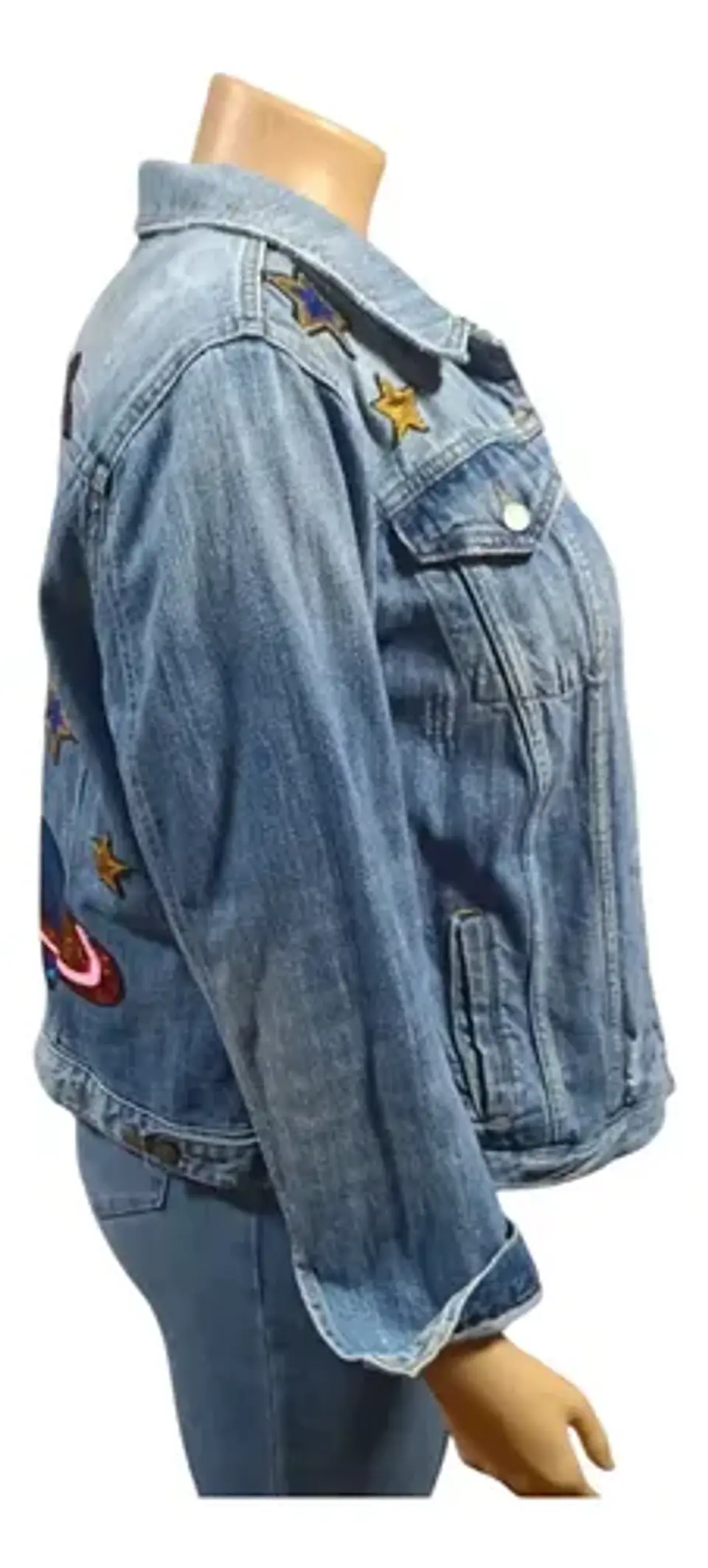 Chaqueta De Mezclilla Loft Con Aplicaciones De Lentejuelas 5