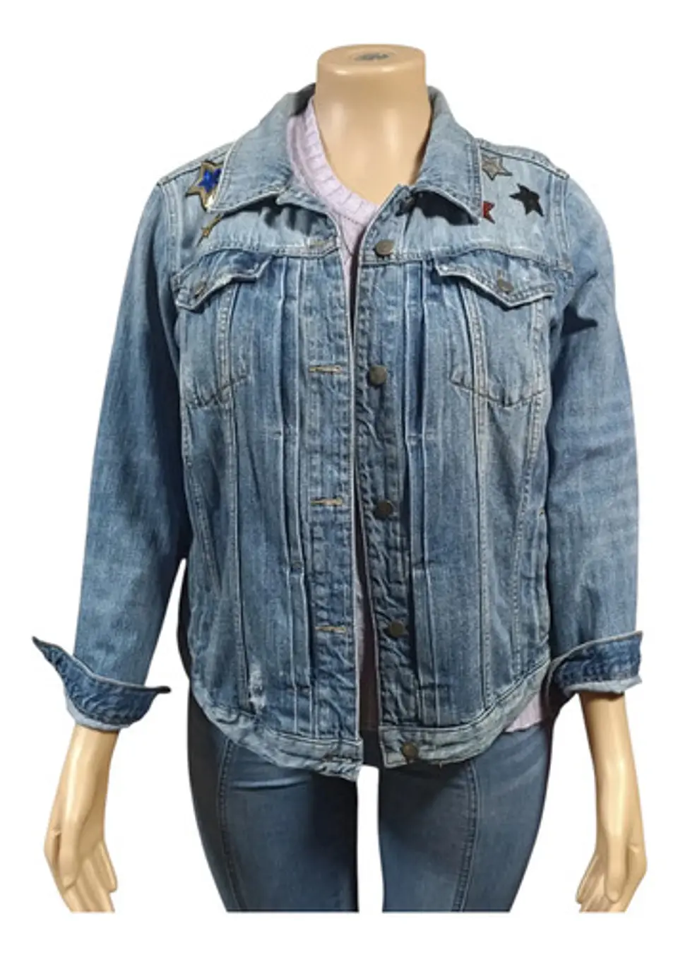 Chaqueta De Mezclilla Loft Con Aplicaciones De Lentejuelas 6