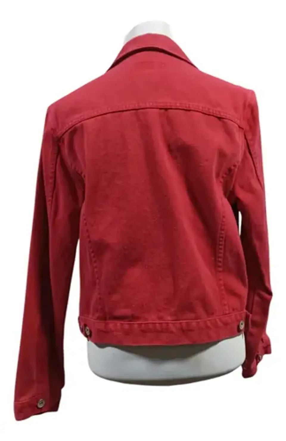 Chaqueta De Mezclilla Roja Crossroads Talla M 6