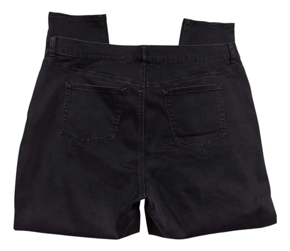 Jeans Negro Pitillo Tiro Alto Importado Tallas Grandes 54/56 5