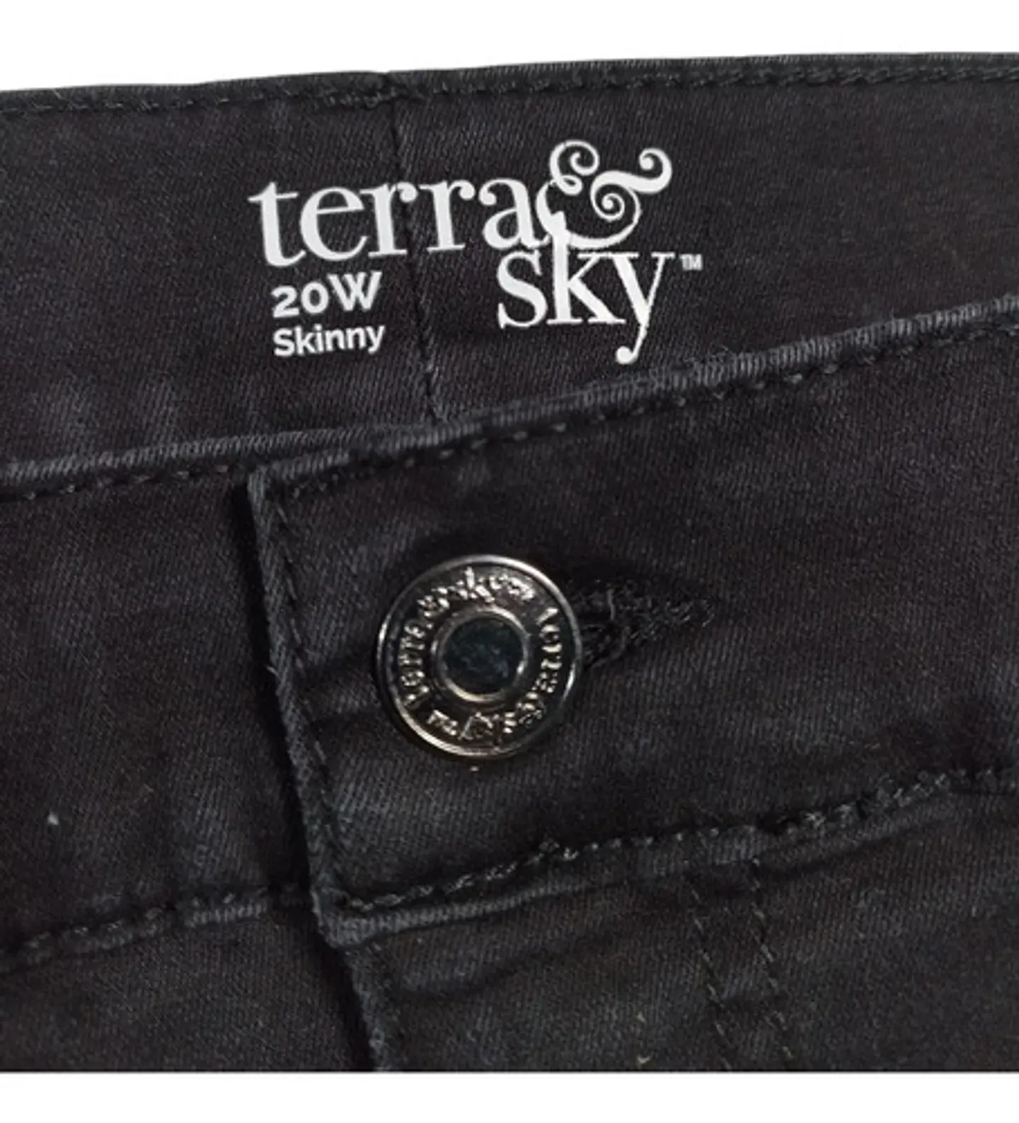 Jeans Negro Pitillo Tiro Alto Importado Tallas Grandes 54/56 6