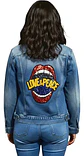 Chaqueta Mezclilla Unisex Con Parche De Lentejuelas Talla L - Miniatura 1