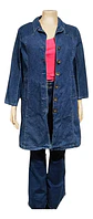 Chaqueta Larga de Mezclilla Tipo Abrigo Tallas Grandes 2XL - Miniatura 3