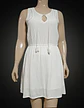 Vestido Corto Blanco Sin Mangas Basement - Talla Xl - Miniatura 2