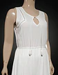 Vestido Corto Blanco Sin Mangas Basement - Talla Xl - Miniatura 3