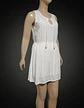 Vestido Corto Blanco Sin Mangas Basement - Talla Xl - Miniatura 5