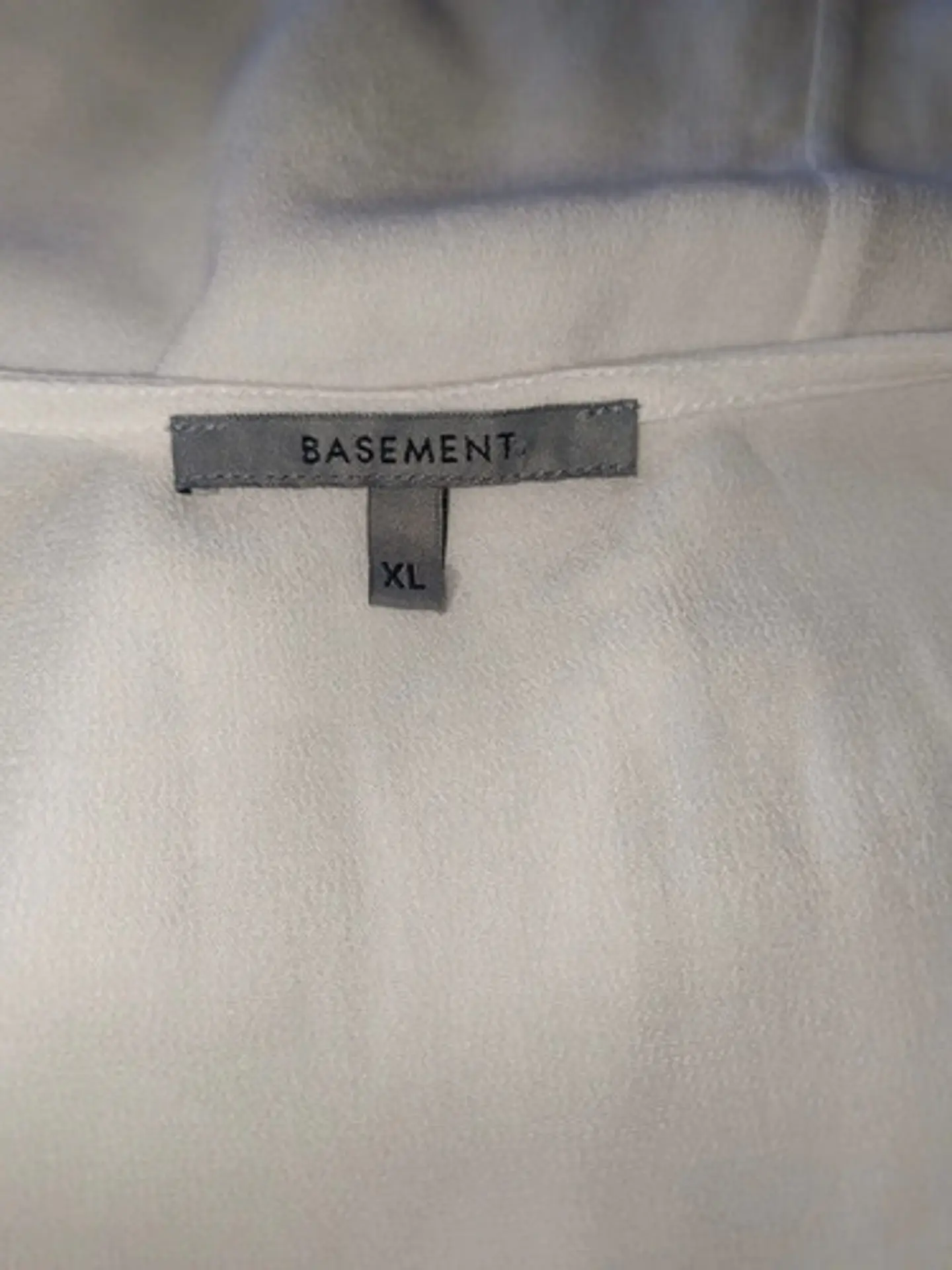 Vestido Corto Blanco Sin Mangas Basement - Talla Xl 6