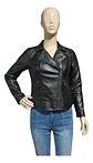 Chaqueta Tipo Biker Eco cuero Negra Curvi Talla  S / M - Miniatura 2