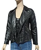 Chaqueta Tipo Biker Eco cuero Negra Curvi Talla  S / M - Miniatura 5