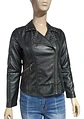 Chaqueta Tipo Biker Eco cuero Negra Curvi Talla  S / M - Miniatura 6