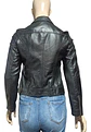 Chaqueta Tipo Biker Eco cuero Negra Curvi Talla  S / M - Miniatura 8