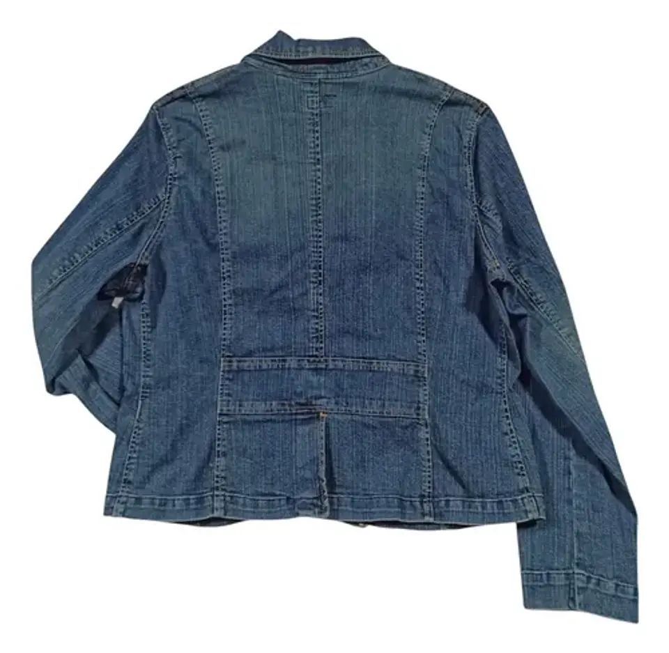 Chaqueta de Mezclilla Tipo Blazer Marca Mossimo - Talla XL 3
