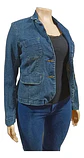 Chaqueta de Mezclilla Tipo Blazer Marca Mossimo - Talla XL - Miniatura 6