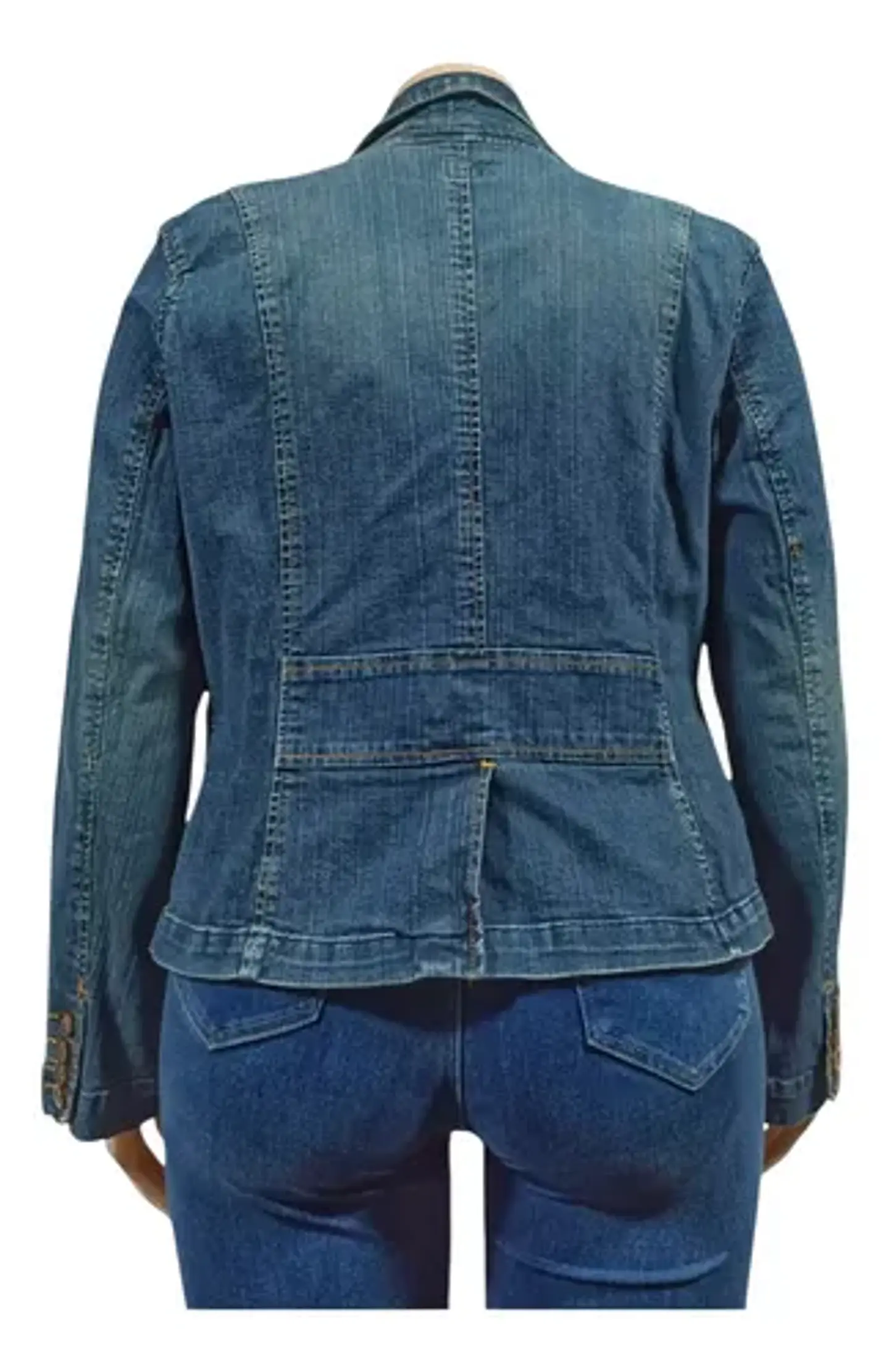 Chaqueta de Mezclilla Tipo Blazer Marca Mossimo - Talla XL 7