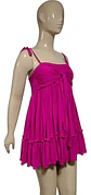 Vestido Corto Fluido Fucsia Forever 21 - Talla M - Miniatura 3