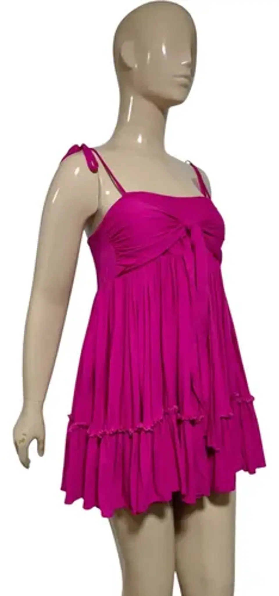 Vestido Corto Fluido Fucsia Forever 21 - Talla M 3
