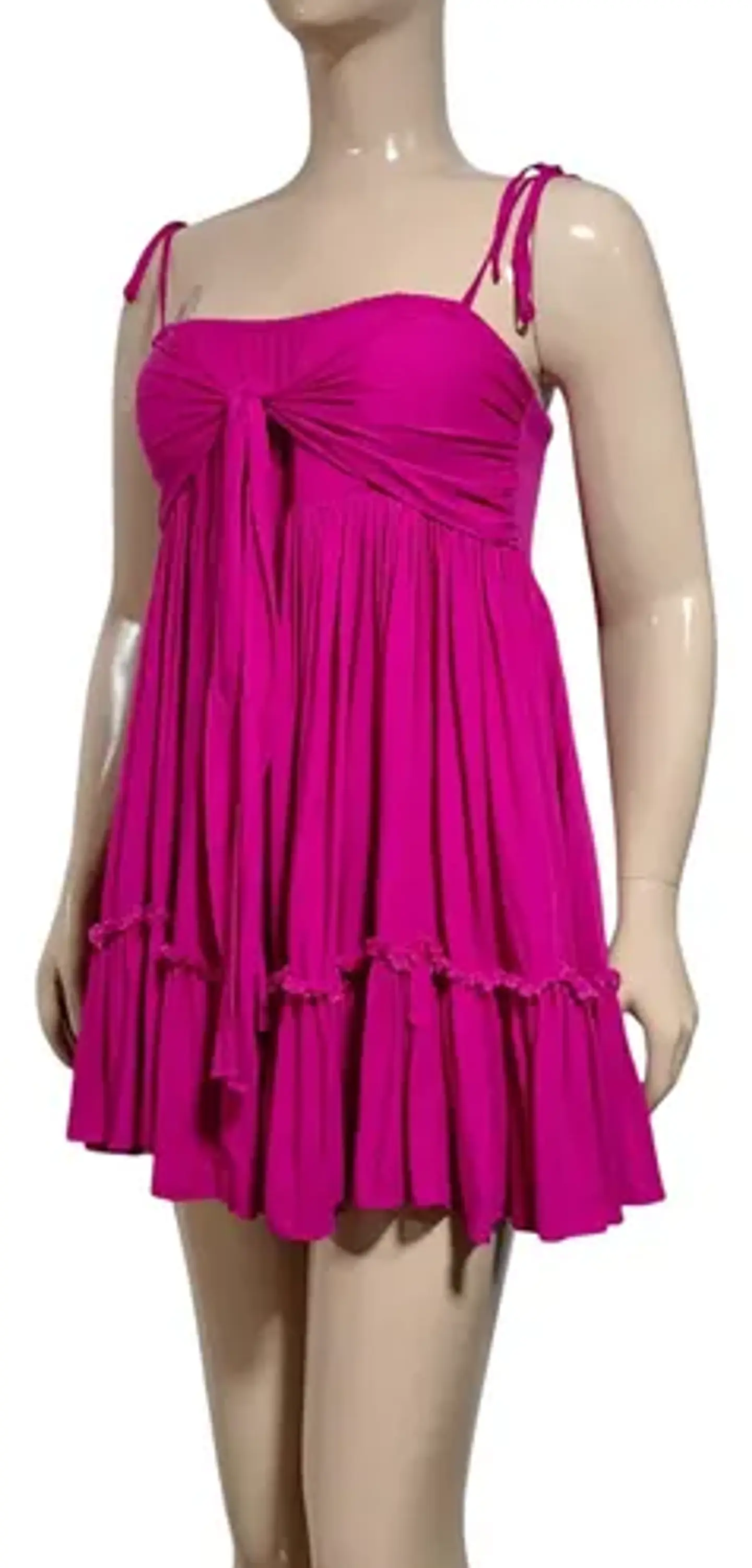 Vestido Corto Fluido Fucsia Forever 21 - Talla M 5