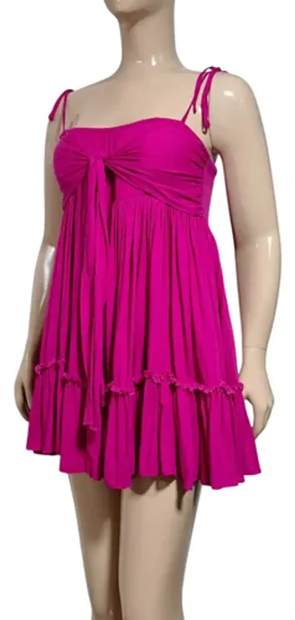 Vestido Corto Fluido Fucsia Forever 21 - Talla M 5