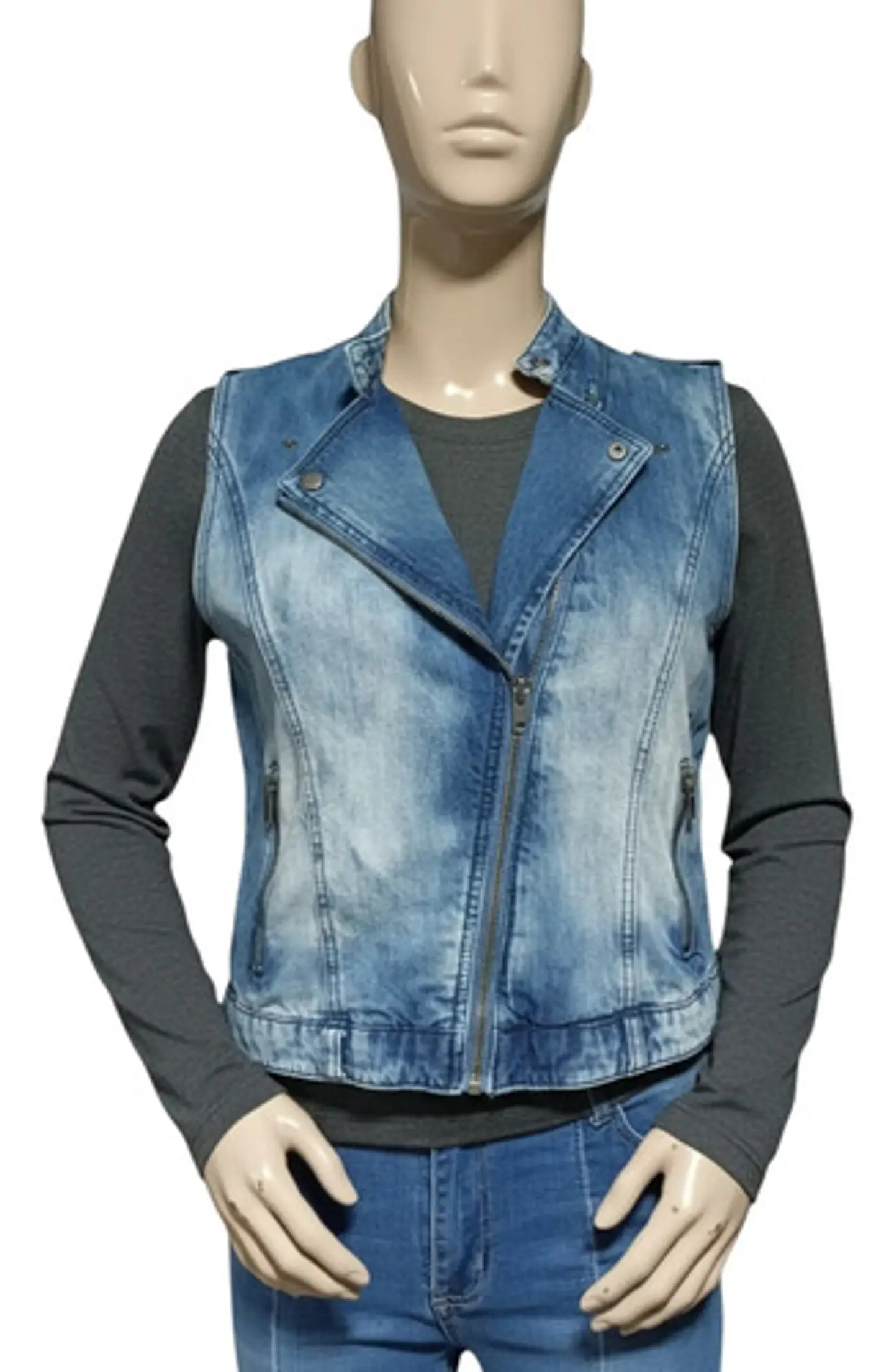 Chaqueta De Mezclilla Sin Mangas Forever 21 - Talla M 2