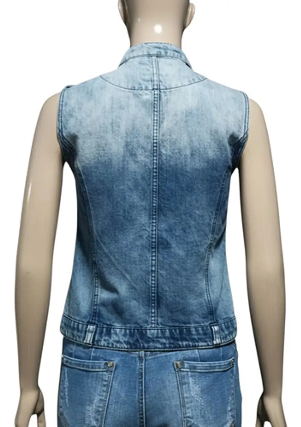Chaqueta De Mezclilla Sin Mangas Forever 21 - Talla M 5