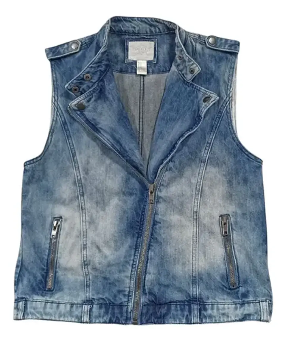 Chaqueta De Mezclilla Sin Mangas Forever 21 - Talla M 6