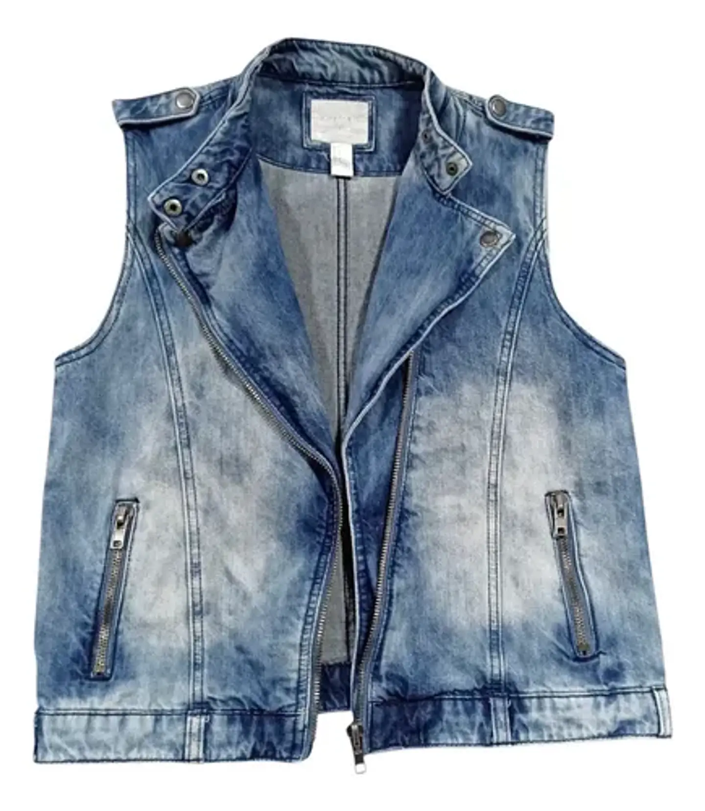 Chaqueta De Mezclilla Sin Mangas Forever 21 - Talla M 7