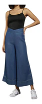 Pantalón Culotte Tencel De Tiro Alto Para Mujer Talla 40 - M - Miniatura 2