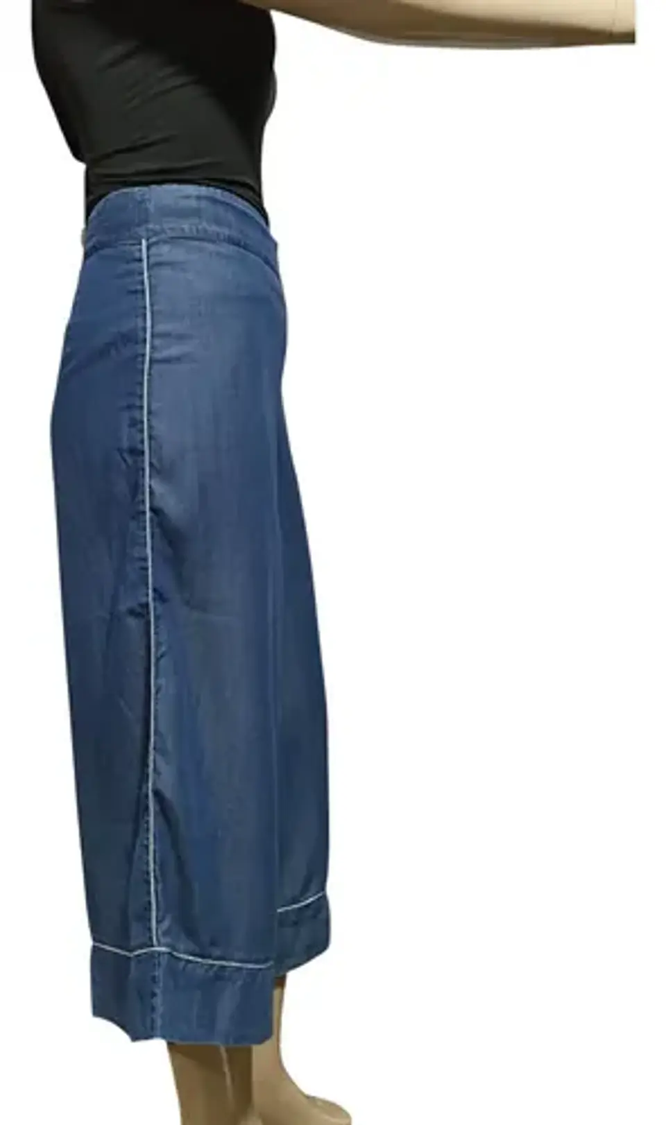 Pantalón Culotte Tencel De Tiro Alto Para Mujer Talla 40 - M 5