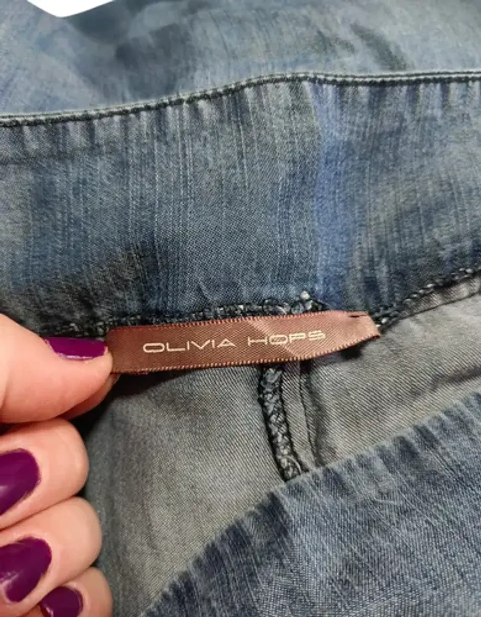 Pantalón Culotte Tencel De Tiro Alto Para Mujer Talla 40 - M 8