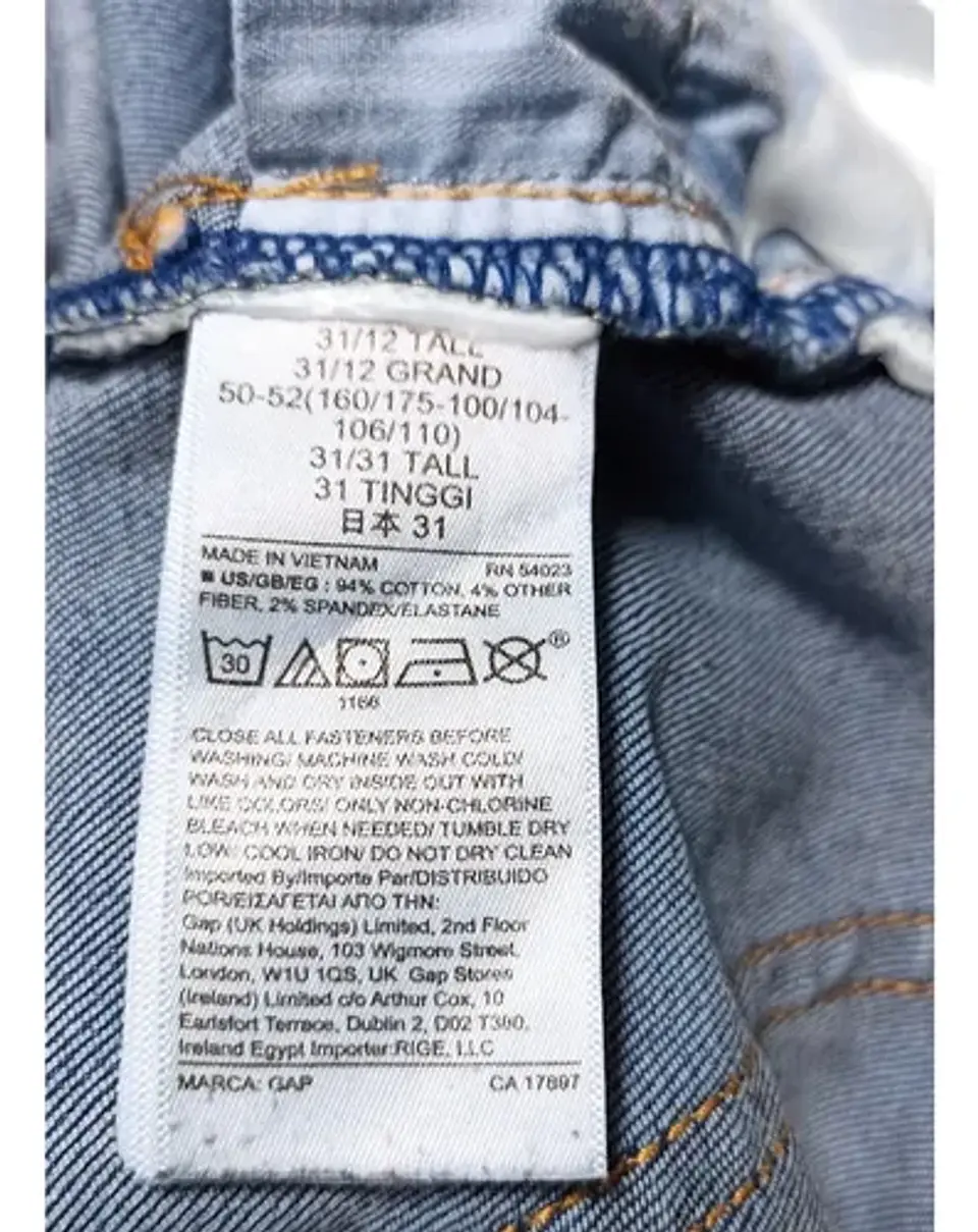 Jean Gap Classic Recto Cintura Media Stretch Talla 46 8
