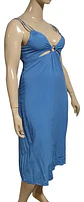 Vestido Solero Midi Con Aberturas Y Argolla Central Talla Xl - Miniatura 3