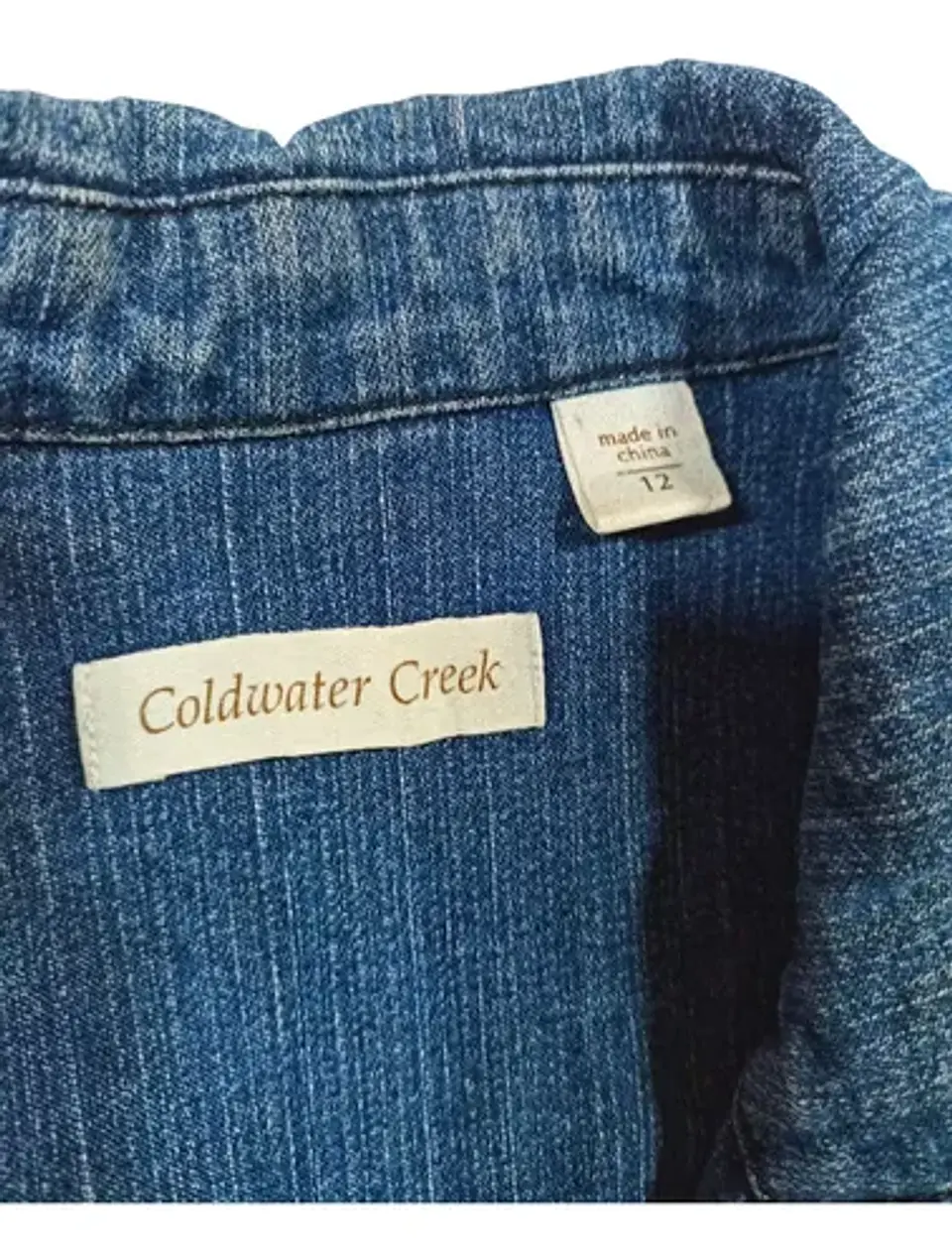 Chaqueta De Mezclilla Coldwater Creek Para Mujer Talla M - L 8