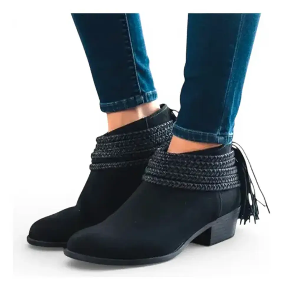 Botín Cuero Genuino Bcbgeneration - Talla 38 A 38.5 2