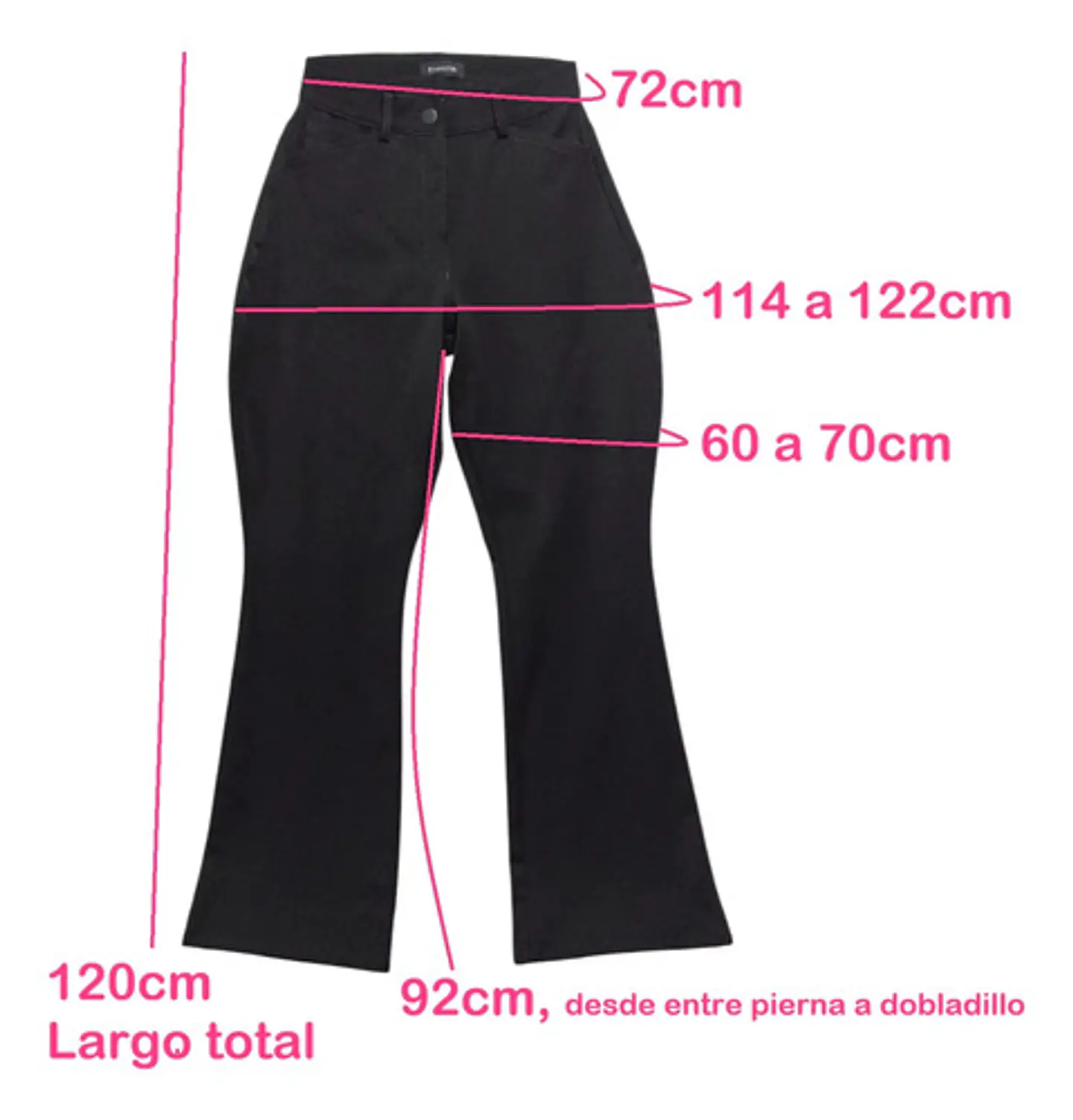 Pantalón Importado Express Curvy High Rise Flare - Talla 36 9