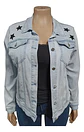 Chaqueta De Mezclilla Con Alas Y Corazon De Lentejuelas Xl - Miniatura 2