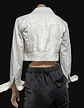 Chaqueta Mezclilla Blanca Cropped Importada Theory Talla S - Miniatura 5