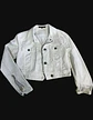 Chaqueta Mezclilla Blanca Cropped Importada Theory Talla S - Miniatura 6