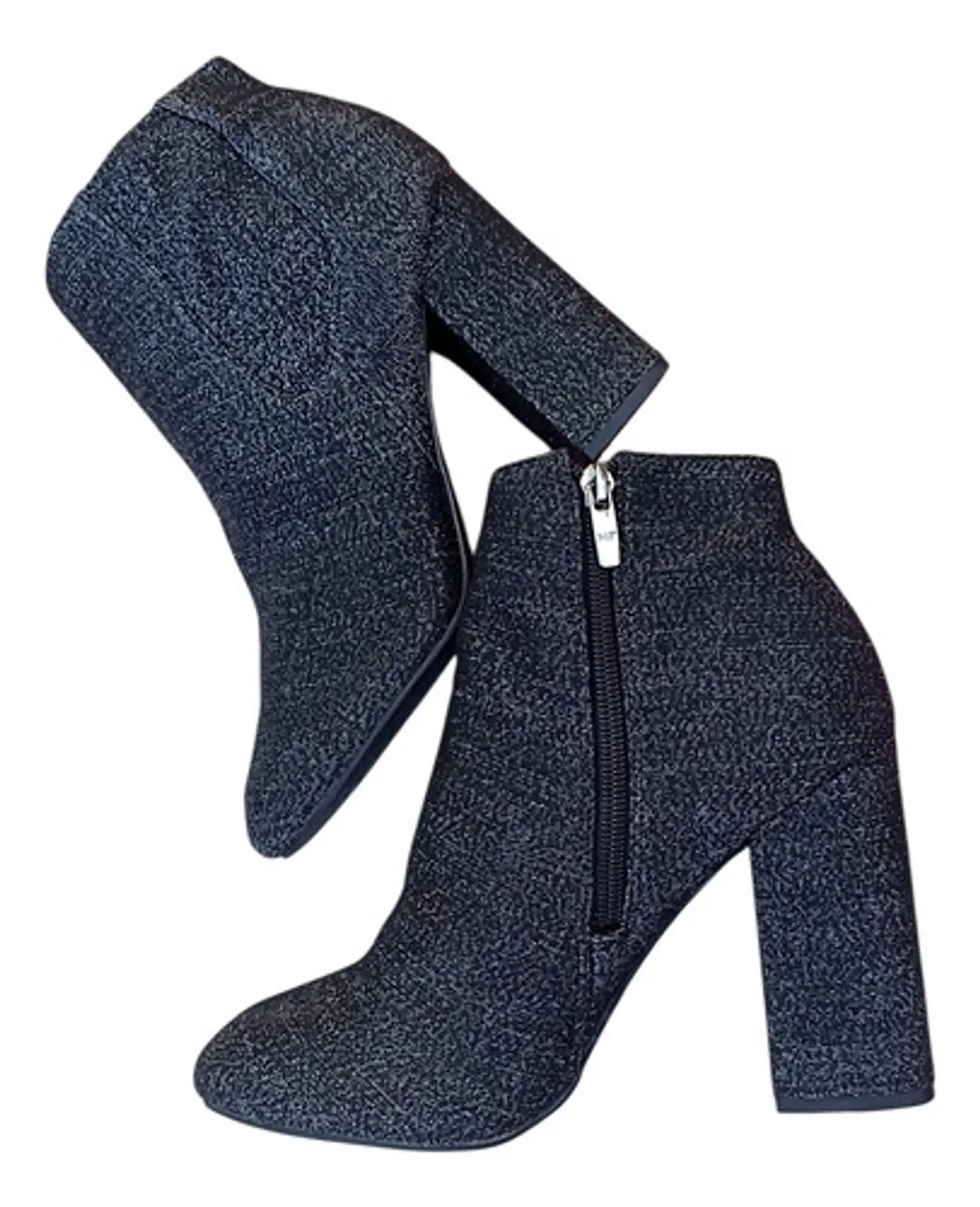 Botines Marc Fisher De Textil Brillante Taco Alto - Talla 40 2